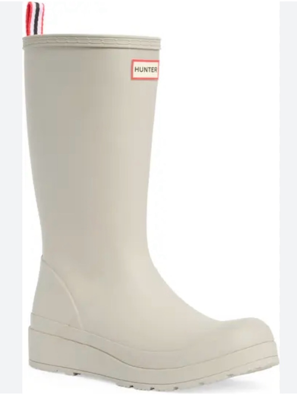 Hunter Play Tall Rain Boots | Light Gray | Size 6 | EUC